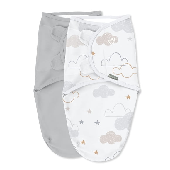 Swaddle Ingenuity SwaddleMe 0 a 3 Meses 100 % Algodón Pack de 2