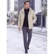 thumbnail image 2 of INSPIRE CHIC Chaqueta de Invierno para Hombre con Capucha y Cremallera Completa, Acolchada y Gruesa, Talla L, Beige, 2 of 5