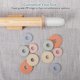 thumbnail image 3 of Geesta Adjustable Wood Rolling Pin with 5 Thickness Rings, P, 3 of 3