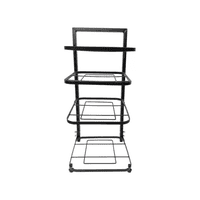 Importclick - Estante Organizador Modular Ollas Sartenes Cocina Multiuso Negro