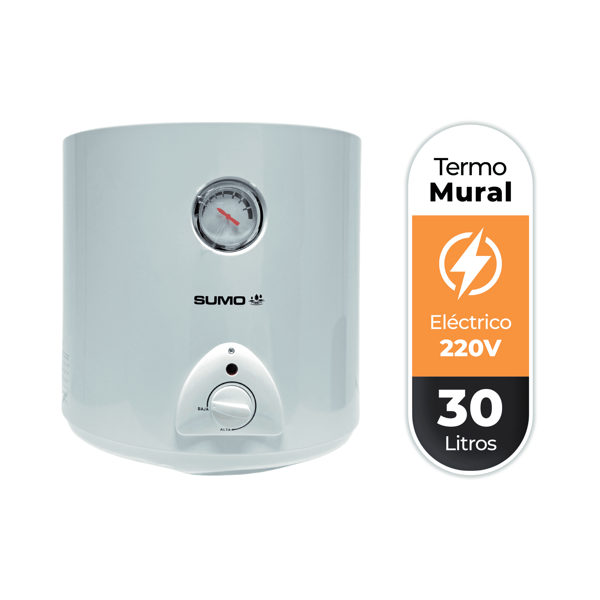 Sumo - Termo Eléctrico Mural 30 Litros 1500 W