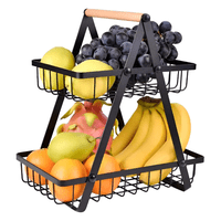 Genérico - Canasta Organizador De Fruta Y Verduras 2 Niveles Estante