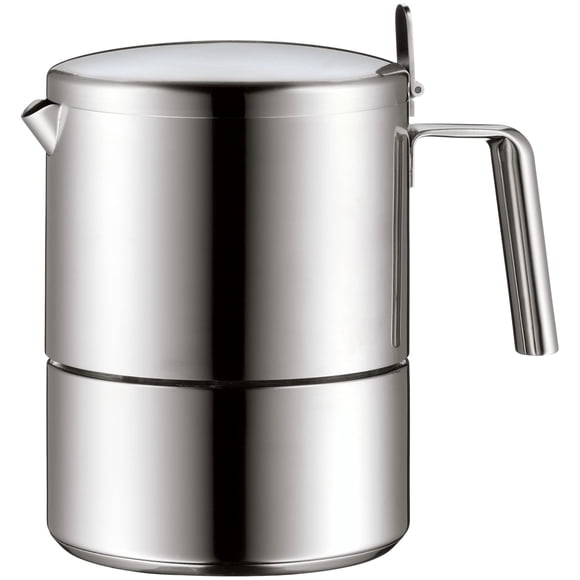 Cafetera espresso WMF Kult para 6 tazas, acero inoxidable plateado