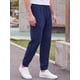 thumbnail image 4 of INSPIRE CHIC Pantalones Jogger de Hombre Casuales con Textura y Cintura con Cordón M Azul Marino, 4 of 5