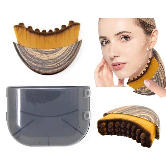 Cepillo facial ergonómico para contorno linfático QISARONIX, paquete de 1