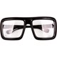 thumbnail image 1 of Giraffe Black Big Fake Glasses Square Nerd Glasses For Men, 1 of 3