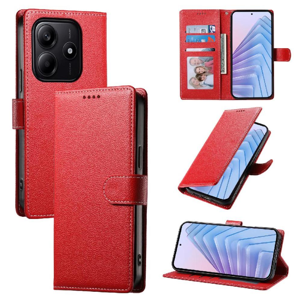 Funda Para Foxdock Xiaomi Redmi Note 14 5G– Cuero Premium, 3 Ranuras Para Tarjetas, Protección Contra Impactos