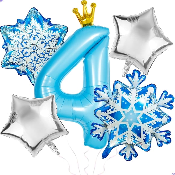 Globo para decoración de fiesta, Frozen, cuarto cumpleaños de la princesa Elsa