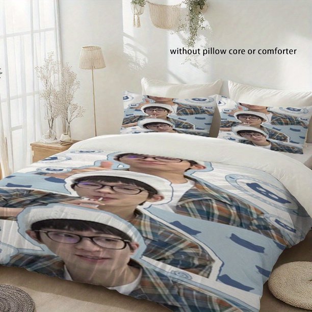 3pcs SEVENTEEN Wonwoo Printed Duvet Cover Set High-Quality Print