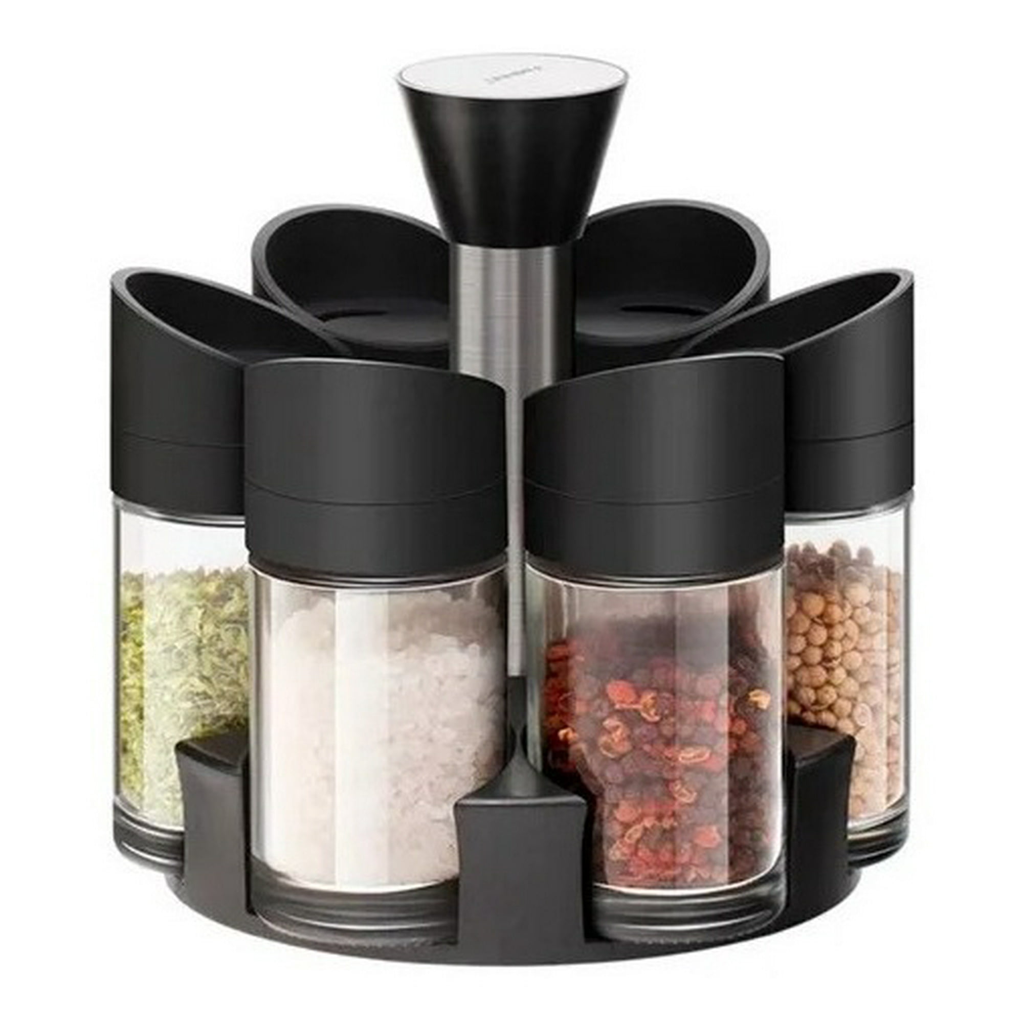 Genérico - Frascos Especieros Organizador De Condimentos Giratorio 6pcs