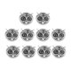thumbnail image 5 of 10 Piezas De Metal Búho DIY Pulsera Conector Espaciador Encanto Cuentas Plata, 5 of 5