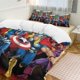 thumbnail image 1 of Iron Man Bedding Comforter Sets 3-Piece Bedding Set Soft Warm Bed Set for Bedroom All Season Bed Sheets, 1 of 5