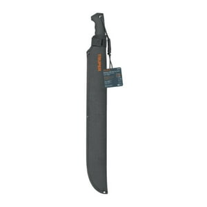 Truper - Machete Doble Filo 18 Cacha Bimaterial, Con Funda,