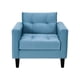 thumbnail image 1 of Sofa Retro 1c Felpa 00 Azul Petroleo, 1 of 6