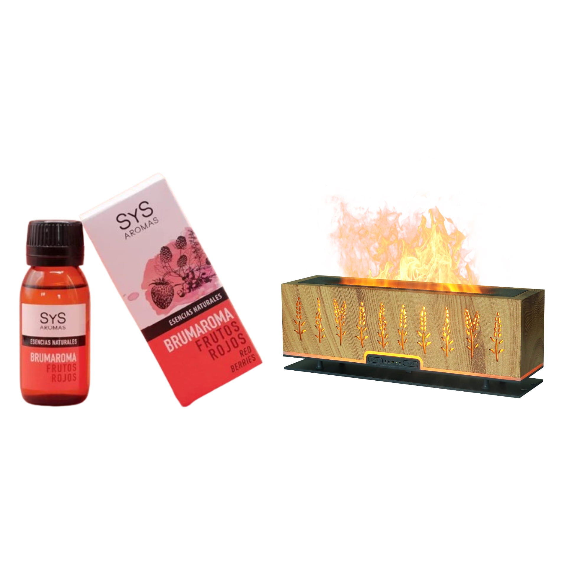 Brumaroma Ambientador Sys 50 Ml Frutos Rojos + Humidificador 200 Ml