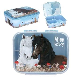 Tienda Lillifee - Precioso Y Practico Táper Celeste Con Separaciones Dusty Rose De Miss Melody