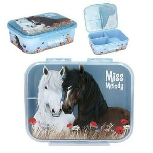 Tienda Lillifee - Precioso Y Practico Táper Celeste Con Separaciones Dusty Rose De Miss Melody