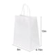 thumbnail image 2 of Bolsas de papel Joybe Kraft blancas medianas con asas, 200 unidades, 2 of 7