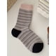 thumbnail image 1 of Xiao Hua 3 Pares de Calcetines Tejidos a Rayas Rosas, Calcetines de Algodón Puro a Rayas con Bloques de color, Calcetines Cálidos y Casuales de Cuello Redondo, Calcetines Cómodos para Uso Diario en, 1 of 2