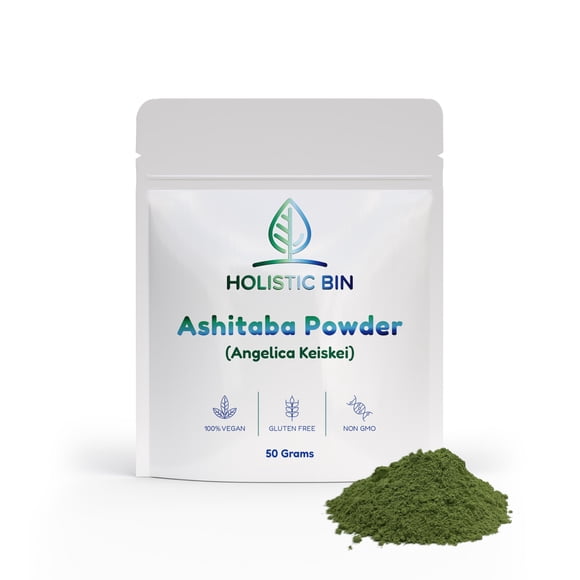Polvo de Ashitaba Orgánico Holistic Bin Angelica 50g