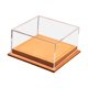 thumbnail image 2 of Vitrina Para Maquetas De Dos Coches A Escala 1/64, Accesorios Portátiles, Tapa De Acrílico Transparente, Color Marrón Claro, 2 of 5
