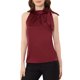 thumbnail image 1 of INSPIRE CHIC Blusas de Trabajo Sólidas sin Mangas para Mujer con Lazo en el Cuello de Satén M Burdeos, 1 of 7