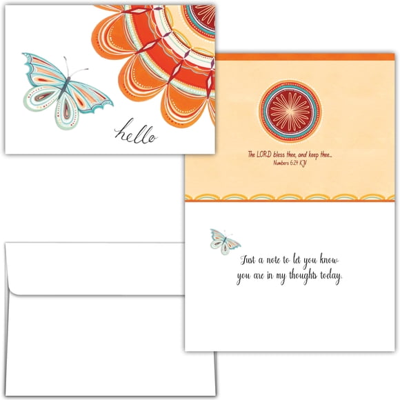 Tarjeta de felicitación Shared Blessings 5x7" Mariposa (1 unidad)