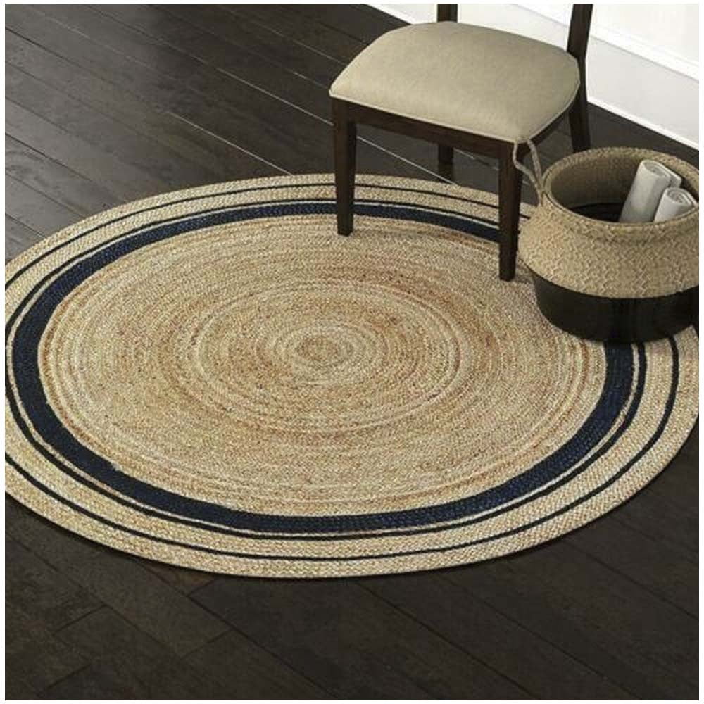 Wyj Hogar - Alfombra Redonda Yute Delhi 120cm-01