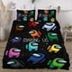 thumbnail image 1 of AMONG US Bedding Comforter SetsQueen Quilt Bedding Set3 Pieces Set Bedding Twin SizeColorful Soft Lightweight Print All Season 177*218CM, 1 of 5