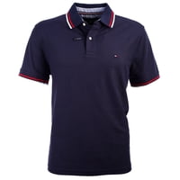 Polo Tommy Hilfiger Con Cuello A Rayas Para Hombre, Color Azul Marino