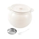 thumbnail image 4 of Recipiente De Cerámica Para Aceite De Freír, Para Dulces, Repostería, Chile, Aceite, Tocino Y Grasa, 1400 Ml, Color Blanco, 4 of 5
