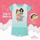 thumbnail image 5 of Conjunto de pijama Disney Princess para niñas, 6 piezas, algodón ajustado, 5 of 8