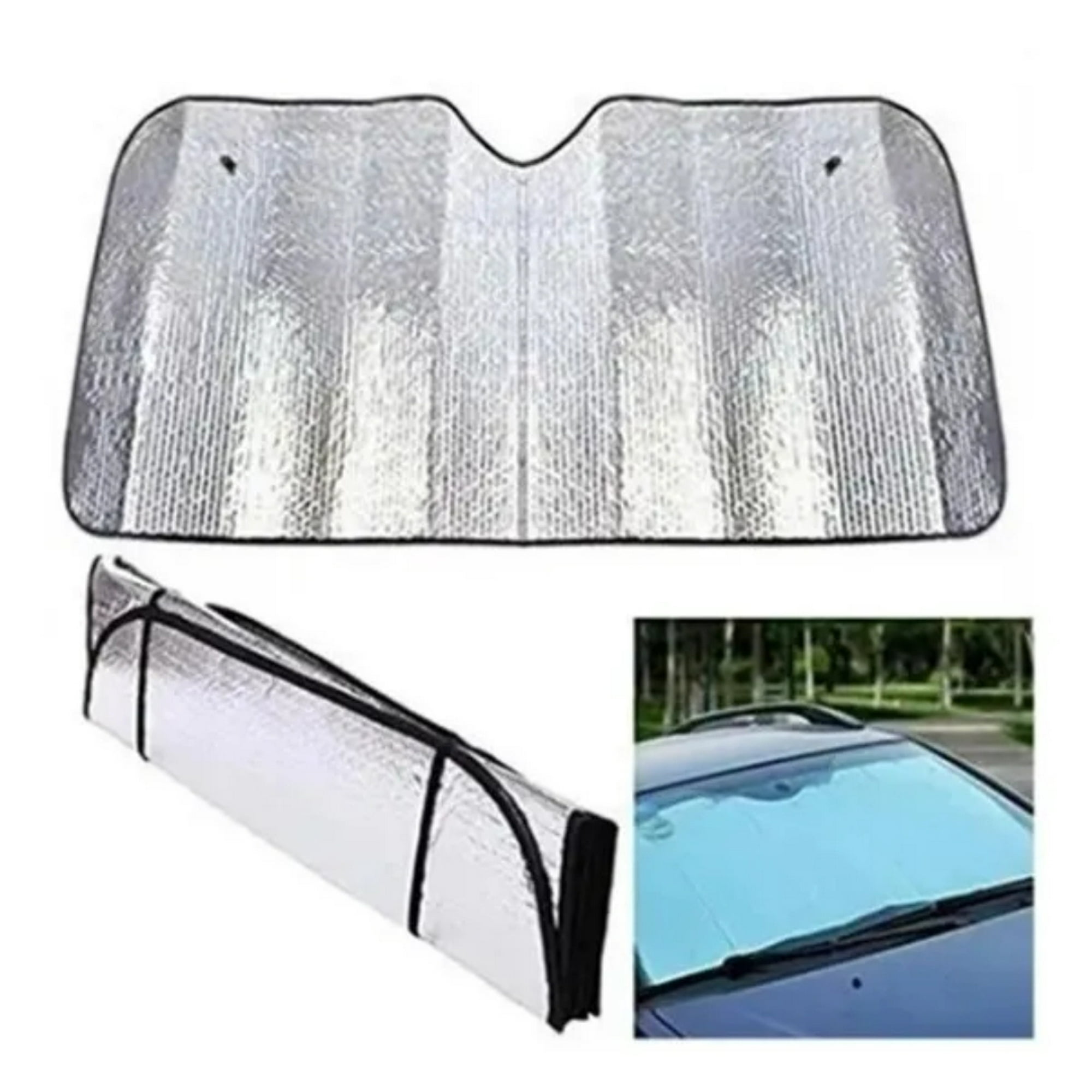 Mundo Accesorios - Quitasol Auto Parasol Parabrisas Tipo Sombrilla Cubre Sol 70 X 140 Cm