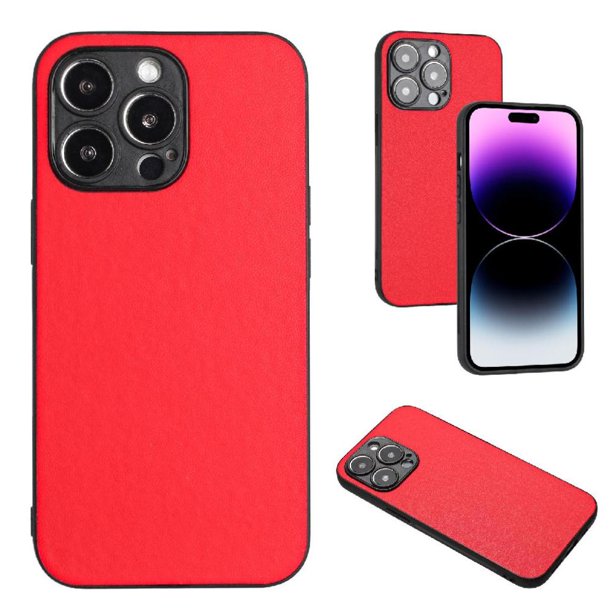 Funda Antigolpes para iPhone 15 Pro Max Cubierta Delgada Rojo