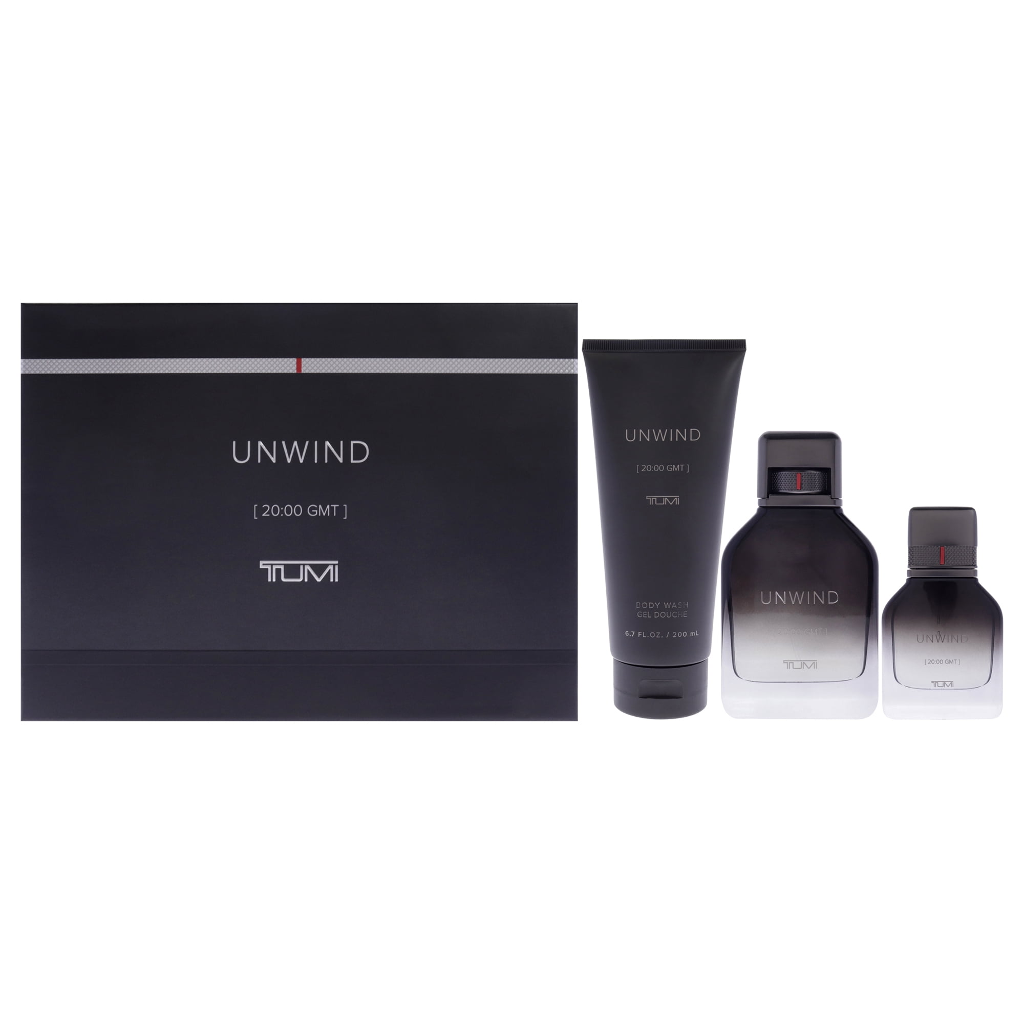 Set De Regalo Perfume Tumi Unwind Edp 100ml + Edp 28ml + Gel De Ducha 190ml Hombre