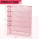 thumbnail image 3 of Organizador De Archivos De Pared De Metal Rosa 6 Niveles, 3 of 7