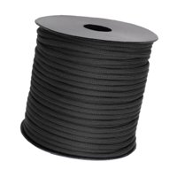 Ioensy - Cuerda De Paracaídas Multifunción De 4 Mm Para Acampar, Para Senderismo, Viajes, Supervivencia, Color Negro