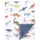thumbnail image 1 of Manta Hudson Baby de peluche con visones y dinosaurios sherpas, 76 x 102 cm, 1 of 2