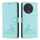 thumbnail image 1 of Funda tipo cartera FOXDOCK para TCL 60R con soporte, ranuras, RFID, diseño de gato, 1 of 5