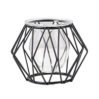 Oem - Porta Vela Candelabro Decorativo Moderno Metal Vidrio M7