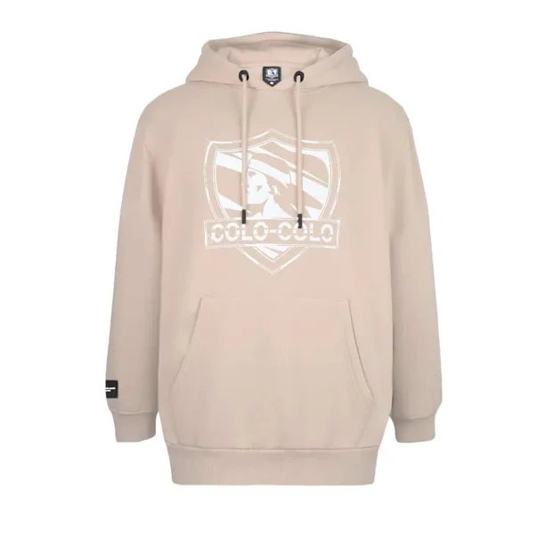 Polerón Colo Colo Urbano Mujer Rosado Escudo Franjas