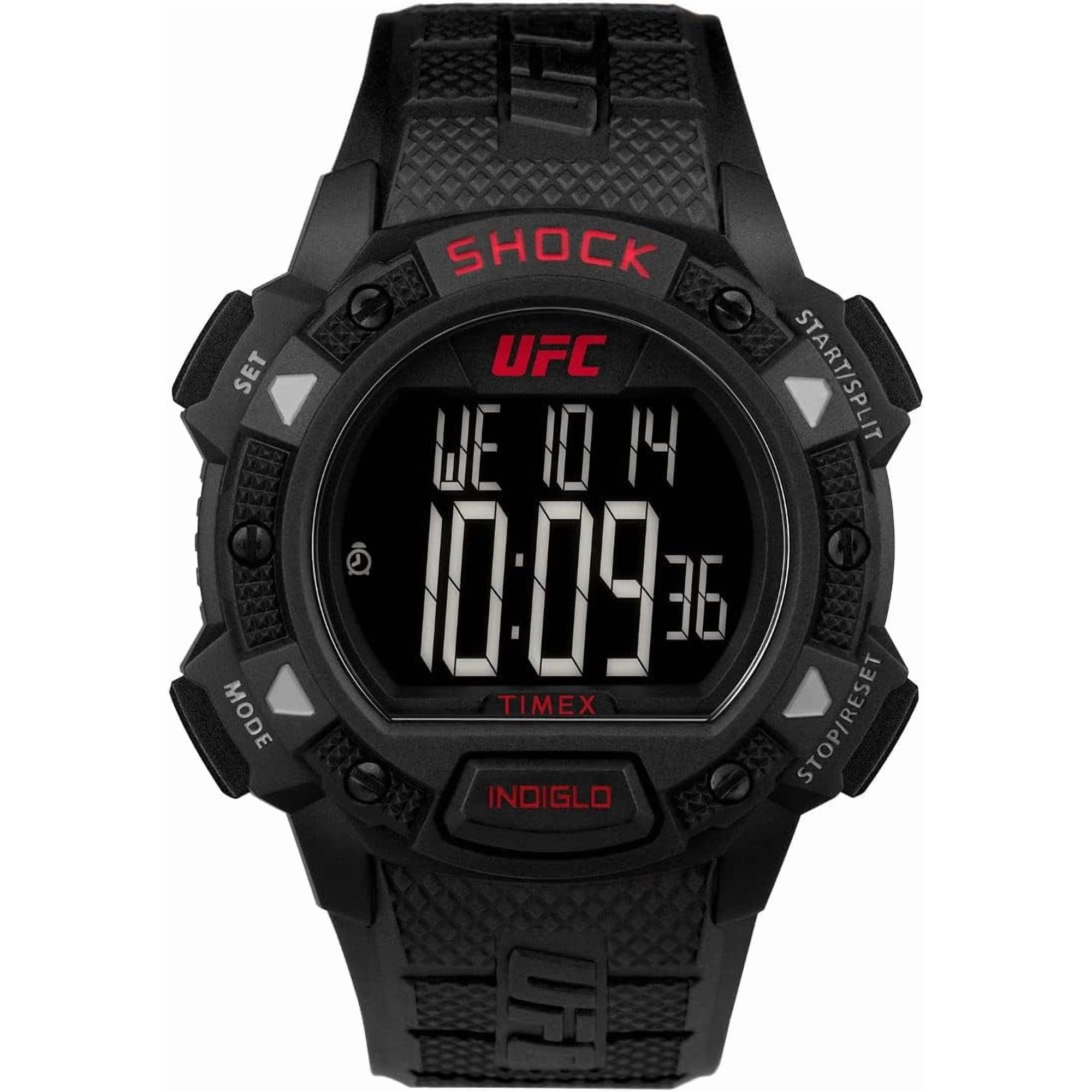 Reloj Digital Timex Ufc Core Shock Negro Y Rojo Hombre