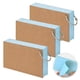 thumbnail image 1 of 3 tarjetas de repaso con 150 hojas, azules, rayadas, con 3 anillas, de 12,7 x 7,6 cm, de papel kraft, para oficina, escuela, aprendizaje en casa., 1 of 8