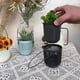 thumbnail image 4 of Paquete de 3 macetas suculentas de dos piezas de 3,5 pulgadas con drenaje, asa extraíble flexible, macetas para plantas pequeñas, macetas colgantes para pared o ventana., 4 of 8
