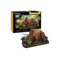 Genérico - Triceratops Armable Puzzle 3D 44 Piezas Cubicfun