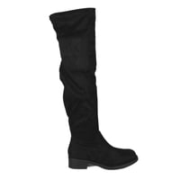Megabazar Spa - Bota Larga Gamuza Mujer 32 Yassne Negro