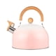thumbnail image 4 of Tetera Silbante Multifuncional De 3 L Para Senderismo, Picnic, Camping, Cocina, Color Rosa, 4 of 5
