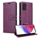 thumbnail image 2 of Premium Wallet Case for Samsung Galaxy A73 5G with Card Slots & Kickstand, Flip Cover Purple, 2 of 6