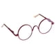 thumbnail image 2 of 1/6 par de marco redondo gafas de lente transparente para 12 '' blythe mu?ecas rojo, 2 of 3