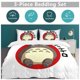 thumbnail image 5 of x441 My Neighbor Totoro Bed Duvet Cover Microfiber Bedding Sets 3D Printed Lightweight 3 Piece Comforter Sets, 1 Duvet Cover And 2 Pillow Shams for Kids Boys Girls 90"x90" jn441, 5 of 5
